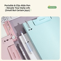 Porte-documents A4 pliable avec pince verticale, organiseur de fichiers pour bureau et étudiants