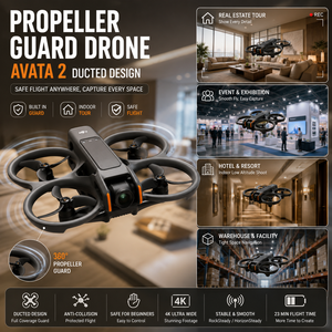 Protection d'hélices Avata 2 : Conception sécurisée à canalisation pour drone, idéale pour les visites immobilières en intérieur, les événements, les tournages sur les réseaux sociaux – Kit complet en gros - Product Image 1