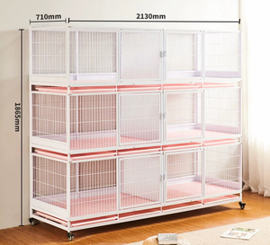 Yüksek kalite profesyonel kedi kafes yetiştiriciliği için otomatik boya pişirme ile çelik tel çerçeve demir plastik Metal kutu ambalaj - Product Image 6