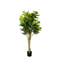 Plante artificielle en feuilles de cannelure de 185cm, fausses fleurs, pour décorer la maison et la fête de mariage, vente en gros