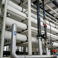 Pompe de station de traitement d'eau industrielle RO, moteur, réservoir sous pression, engrenage, filtration haute efficacité 60T/H, fonctionnement entièrement automatique