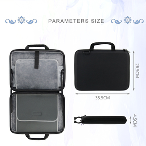 Maletín Impermeable Negro Personalizado para Computadora Portátil de 13-17 Pulgadas, Bolsa de Viaje para Negocios, Funda para Computadora Portátil - Product Image 5