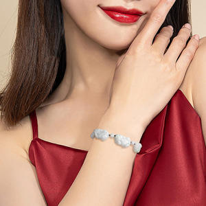 กำไลหยกเจไดต์ปี่เซียะแบบเชือกถักคุณภาพสูง สำหรับผู้หญิง ขายส่ง พร้อมใบรับรอง SL32 - Product Image 4