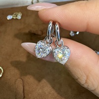 Boucles d'oreilles pendantes vintage en moissanite VVS, argent sterling 925 plaqué or 18 carats, bijoux fins pour femmes, luxe