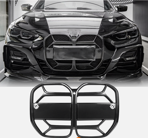 Para <span class=keywords><strong>BMW</strong></span> G22 G23 430i 2021-2023 Rejilla de radiador delantera de carbono SECO parrillas de parrilla delantera - Product Image 2