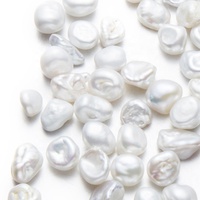 Perle de culture naturelle Keshi blanche AAA de 7-8 mm, certifiée CMA Tianmeng, pour la création de bijoux DIY
