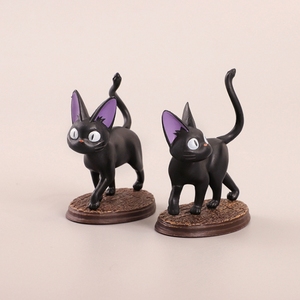 Lot de 6 figurines Jiji le chat de Kiki's Delivery Service pour micro-paysages, décorations de jardins et pots, jouets et poupées en gros - Product Image 4