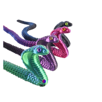 Model Ular Kobra 3D Cetak Artikulasi dari PLA Sutra Fleksibel, Mainan Fidget Pereda Stres, Warna Metalik, Dekorasi Meja, Hadiah