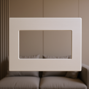 <b>Brushed</b> Pearl White 4 Seater <b>Plate</b> Compatible With Living International - Product Image 3