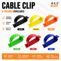 SCQP Clips Organisateurs de Câbles en Plastique Personnalisables avec Logo, Système de Gestion des Fils Coloré, Clip de Sécurité pour Gants, Accessoire de Ceinture
