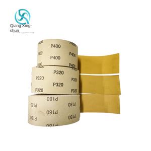 Sabbia gialla ad alta durezza 71*41 m180 #320 #4-6 pollici rotolo quadrato di carta vetrata in ossido di alluminio impermeabile per mobili in legno vernice metallica - Product Image 6