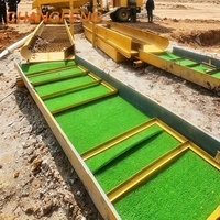Tapis de lavage d'or en PE en gros, épaisseur 20mm-30mm, tapis de prospection aurifère pour équipement de tamisage d'or