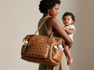 Pañal de viaje portátil de cuero vegano personalizado de fabricante, pañal de bebé, <span class=keywords><strong>bolsa</strong></span> multifuncional <span class=keywords><strong>para</strong></span> mamá <span class=keywords><strong>para</strong></span> <span class=keywords><strong>Hospital</strong></span> con bolsillos - Product Image 3