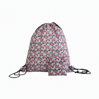Sac à dos unisexe pliable et imperméable avec cordon de serrage, en polyester, imprimé avec un motif personnalisé, pour la gym, le sport, l'école, la plage, les voyages