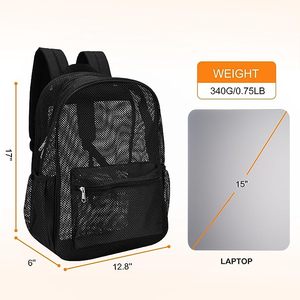 Mochila de Malla Transpirable de Moda para Estudiantes, Bolso Moderno para Deportes al Aire Libre, Mochila de Malla - Product Image 4