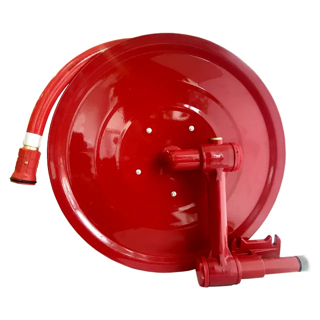 CE Fire Fighting Pipes Fire Protection System Red Steel Fire Hose Reel