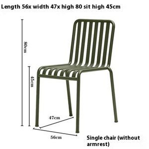 Set <span class=keywords><strong>da</strong></span> <span class=keywords><strong>Giardino</strong></span> Moderno Scandinavo in Ferro per Pranzo all'Aperto, Barbecue e Chiosco di Tè al Latte, Combinazione Chic di Sedie e Tavolo per il Tempo Libero - Product Image 6