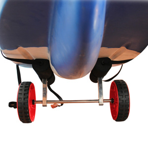 Onefeng-Carrito grande de acero inoxidable para <span class=keywords><strong>kayak</strong></span>, canoa y barco, <span class=keywords><strong>ruedas</strong></span> de playa de plástico, carrito para 1 persona - Product Image 1