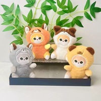 Boneka Gantungan Kunci Mofusand Kucing Lucu Langsung dari Pabrik, Super Lembut 10cm, Mainan Hewan Isi Kapas PP, Penghibur Unisex