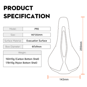 Servicio de Personalización de Fábrica: Sillín de Bicicleta de Carbono/Nylon con Impresión 3D, Piezas de Bicicleta, Personalización de Marca - Product Image 3