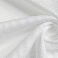 Tissu de jersey sportif en maille œil-de-perdrix fine, écologique, extensible, recyclé, 100 % polyester, à séchage rapide, pour sublimation
