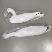 Décoy de chasse au canard en EVA pliable, canard blanc sauvage, en position debout
