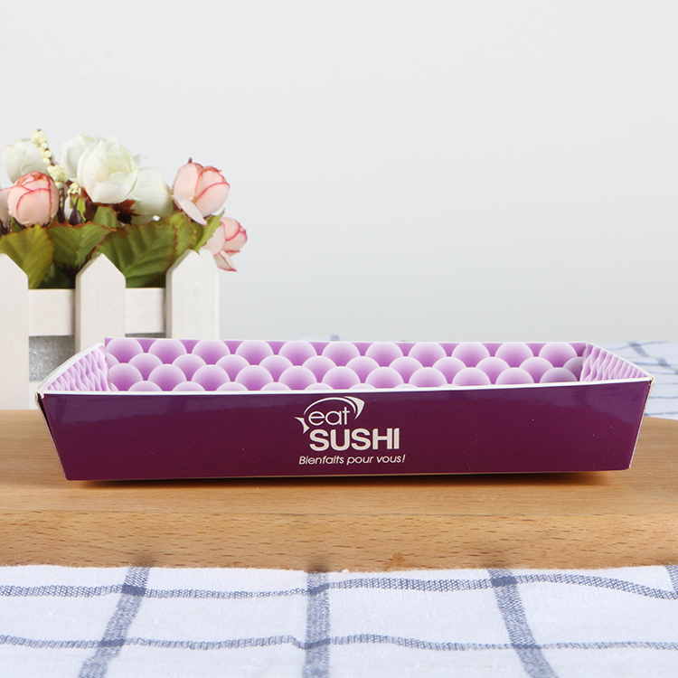 Hot Sale Disposable Take Away Sushi Salad Paper Box Paper Food Packaging Box