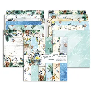 Papier motifs de scrapbooking, 50 pièces, scrapbooking, 6 "x 6", 12 "x 12", pour fabrication de cartes