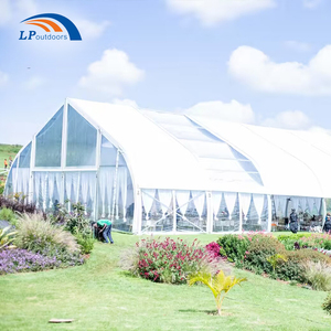 Hot bán 20x25m 20x30m 20x40m đường cong hình dạng lều không thấm nước tán sang trọng ngoài trời đám cưới lều cho 500 người - Product Image 3