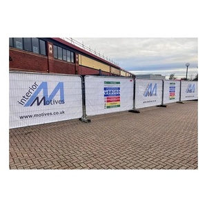 <span class=keywords><strong>50</strong></span> cubiertas de malla de PVC para vallas Heras, ideales para sitios de construcción de alta resistencia, cubiertas para vallas Heras: mejora la privacidad y la imagen de tu obra. - Product Image 2