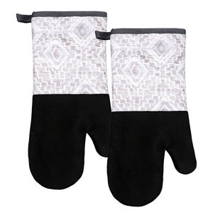 أدوات الخبز القطنية الإبداعية شعار مخصص المطبخ مقاومة للحرارة قفازات فرن القطن السميك - Product Image 1