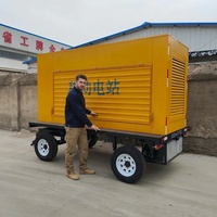 Générateur diesel Ricardo 100 KVA, super silencieux, à moteur sans balais, économe en carburant, groupe électrogène insonorisé avec automatisation ATS, alimentation extérieure