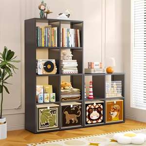 Mueble de Almacenamiento Modular Estilo <span class=keywords><strong>Kallax</strong></span> de Acero Moderno, Combinación Libre, Librería para Sala de Estar, <span class=keywords><strong>Organizador</strong></span> de Almacenamiento para Niños - Product Image 2
