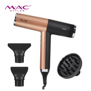 מייבש שיער מקצועי MAC Plastic Premium לשימוש ביתי וחיצוני, 1800W עם מנוע AC, פיה מרוכזת ומהירות גבוהה - Product Image 1
