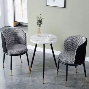 Hot Sale Sample Classic <strong>Stable</strong> Pedestal Modern Furniture Metal <strong>Table</strong> Top Glass White Round Dining <strong>Table</strong> With Metal Legs - Product Image 6