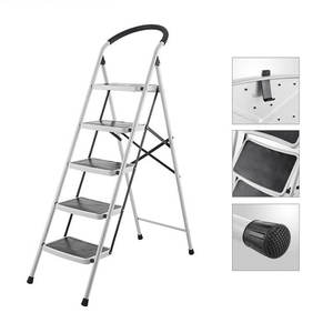 <span class=keywords><strong>Échelle</strong></span> <span class=keywords><strong>de</strong></span> sécurité pliante 5 marches <span class=keywords><strong>de</strong></span> haute qualité et économique avec accoudoirs, multi-usages pour tentes <span class=keywords><strong>de</strong></span> <span class=keywords><strong>toit</strong></span> et tâches domestiques - Product Image 6