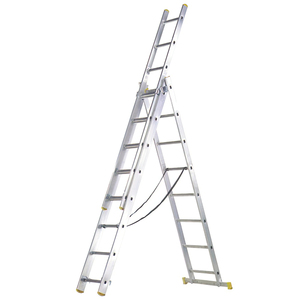 Scala in Alluminio a 3 Sezioni con 9+9+9 Gradini - Product Image 1