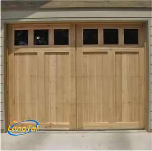 LongTai Wood-like Aluminum Alloy Garage Door com componentes de aço de alta elasticidade, aprimorando a estabilidade estrutural geral - Product Image 1