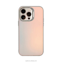 Étui de téléphone de galvanoplastie arc-en-ciel dégradé Laser pour iPhone 16 étuis de téléphone portable pour iPhone 11 12 13 14 15