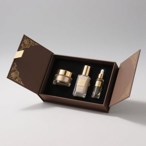 Luxury Custom Magnetic Paper Boxes Square <strong>Book</strong> Shape Gift <strong>Packaging</strong> Box for Skincare <strong>Set</strong> Cosmetics - Product Image 2