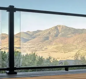 Popular BH Modular Aluminum Railing System Balcony And Deck Railing Glass Railing