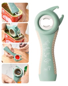 Ensemble d'ouvre-bouteilles multifonctionnel en silicone avec logo personnalisable pour ouvrir facilement les bouteilles <span class=keywords><strong>de</strong></span> bière, les bocaux, les tire-bouchons en métal inoxydable - Product Image 4