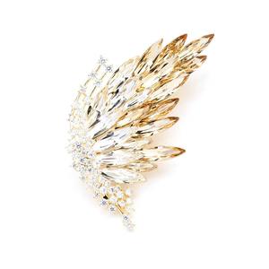 Broche <span class=keywords><strong>papillon</strong></span> en cristal dégradé de luxe pour mariage - Broche en alliage plaqué or haut de gamme pour femmes - Accessoire élégant - Product Image 4