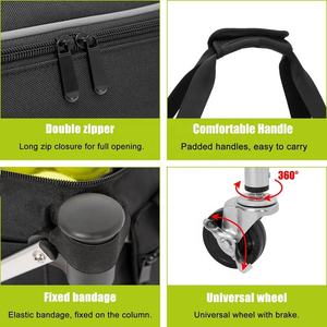 Carrito Plegable para Recoger Pelotas de <span class=keywords><strong>Tenis</strong></span>, Práctico Carrito de Acero con Ruedas Universales para Fútbol y <span class=keywords><strong>Tenis</strong></span> - Product Image 2