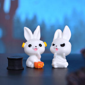 Halloween diablo fantasma conejo serie Micro paisaje jardinería adornos plástico resina artesanía decoraciones Micro momia fantasma - Product Image 4
