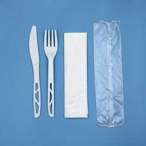 Ramadan 100 pièces argenterie petites fourchettes assiettes Machine bonnes affaires conception en acier imprimé Vietnam compagnie aérienne luxe couverts jetables - Product Image 6