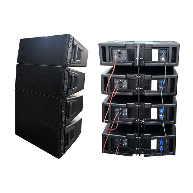MORIN Line Array Active HDL 30a 20a  Double 10 Inch Active Line Array with Neodymium Line Array Speakers Dj Powered Sound System