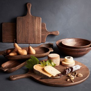 Bol à pâte d'inspiration antique européen Bol à pâte en bois d'acacia fabriqué à la main pour la vaisselle - Product Image 5