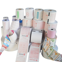 Papier thermique 100% pâte de bois, prix d'usine, rouleau de papier thermique 80x80