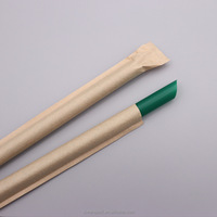 Pailles jetables sans PFAS, pailles en PLA, pailles biodégradables, emballées individuellement, couleur/taille/emballage/impression personnalisés